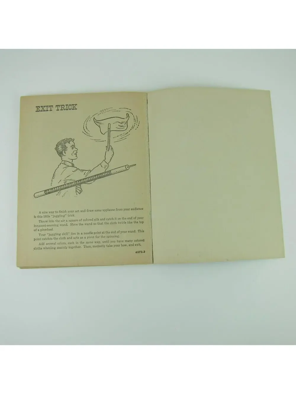 Dunninger's Book of Magic Tricks Illustrated Paperback Saalfield Vintage 1951